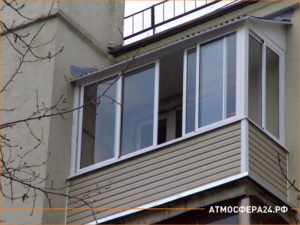 Угловой Г-образный балкон